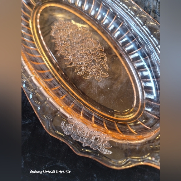 0778. Anchor Hocking ~ Pink Mayfair ~ Open Rose ~ Depression Glass ~ RARE - Picture 7 of 13